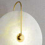 Alba | Wandlamp van Albast met Art Deco Design