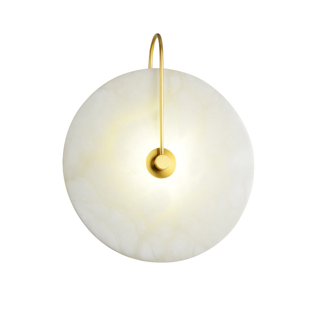 Alba | Wandlamp van Albast met Art Deco Design