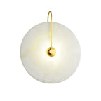 Alba | Wandlamp van Albast met Art Deco Design