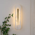 Alabastro | Luxe Wandlamp van Albast & Messing – Modern Architectonisch Design met Geïntegreerde LED