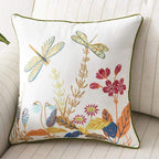 Fiori | Sierkussenhoes met Ambachtelijk Borduurwerk – Landelijke Stijl – 45x45 cm