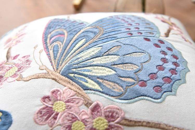 Fiori | Sierkussenhoes met Ambachtelijk Borduurwerk – Landelijke Stijl – 45x45 cm