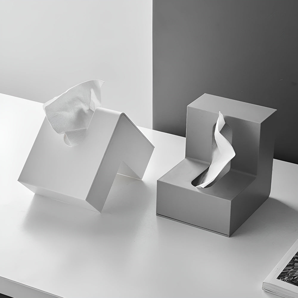 Angolo-Box | Design Tissuehouder – Minimalistisch L-Vormig Ontwerp – Ruimtebesparend & Lichtgewicht
