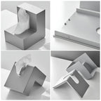 Angolo-Box | Design Tissuehouder – Minimalistisch L-Vormig Ontwerp – Ruimtebesparend & Lichtgewicht