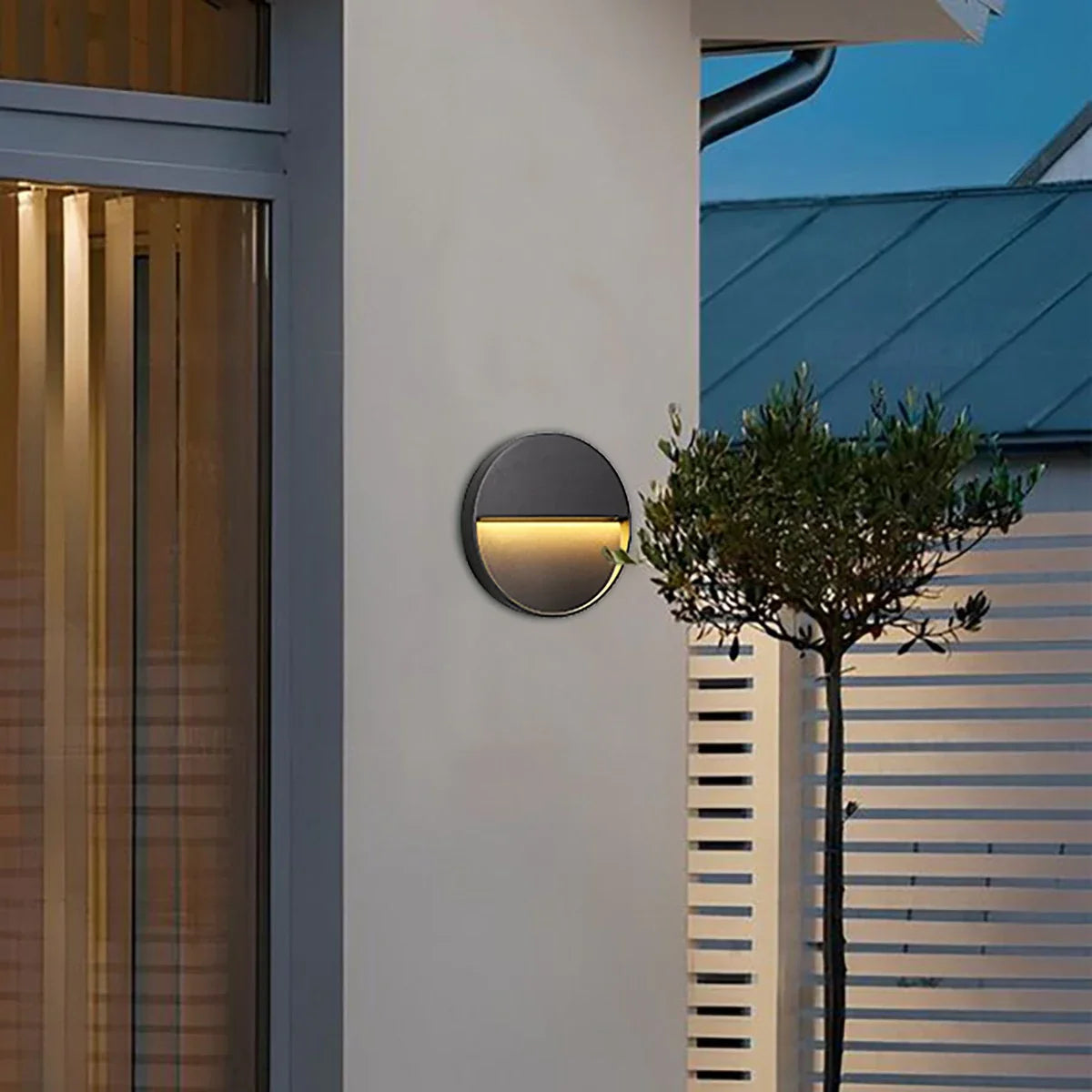 LED Buitenwandlamp Rond – IP65 Waterdicht – Aluminium | Muro Notte