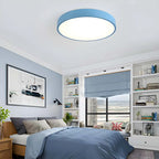 Platte LED Plafondlamp – Kleurrijk Design – Rond | Pastello