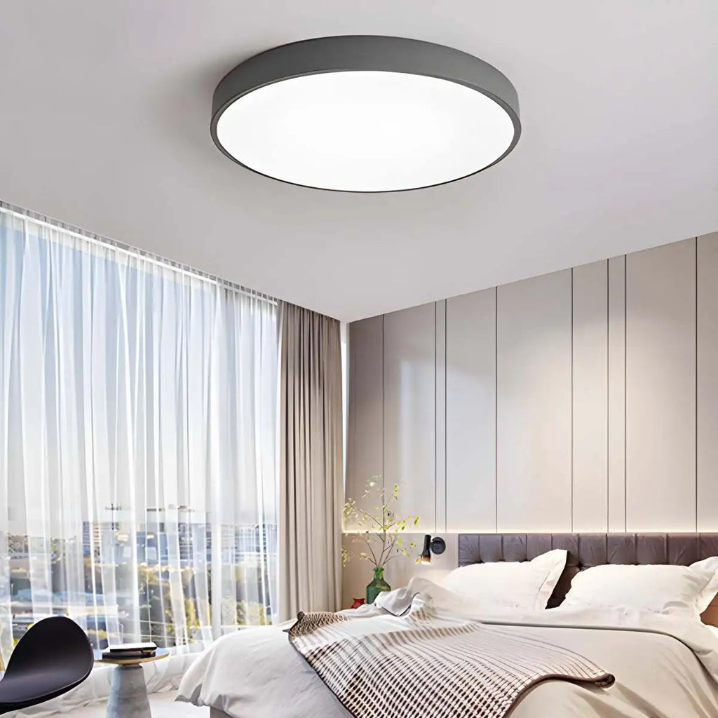Platte LED Plafondlamp – Kleurrijk Design – Rond | Pastello