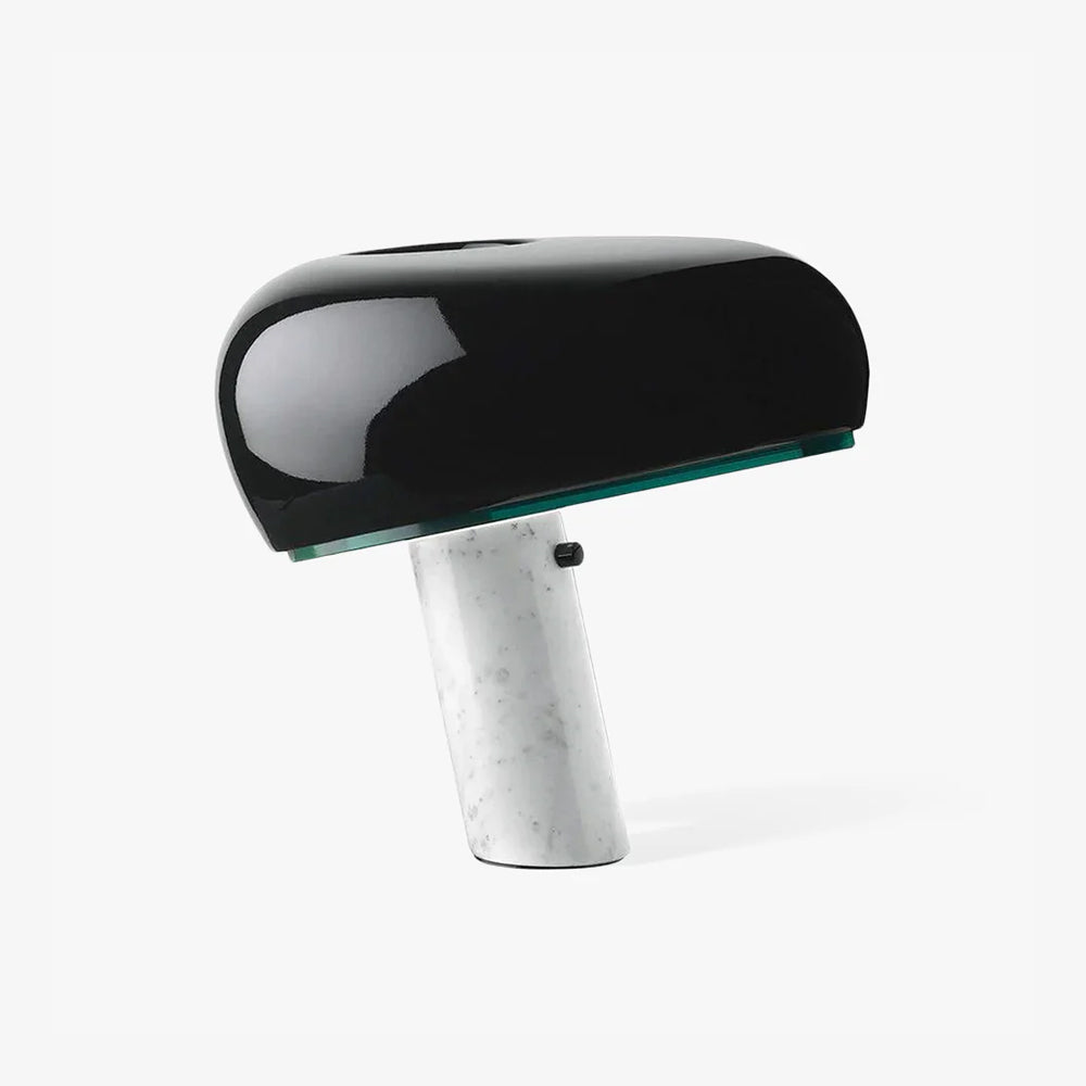 Marmo Riflesso | Design Tafellamp – Italiaans Carrara Marmer – Metaal & Glas – Nostalgisch Silhouet