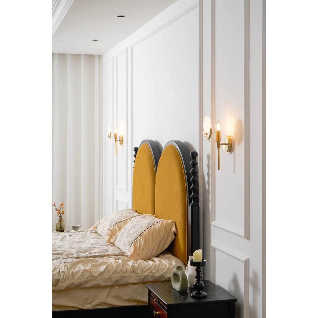 Messing Wandlamp met Natuurlijk Albast | Scepter
