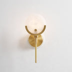 Messing Wandlamp met Natuurlijk Albast | Scepter