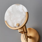 Messing Wandlamp met Natuurlijk Albast | Scepter