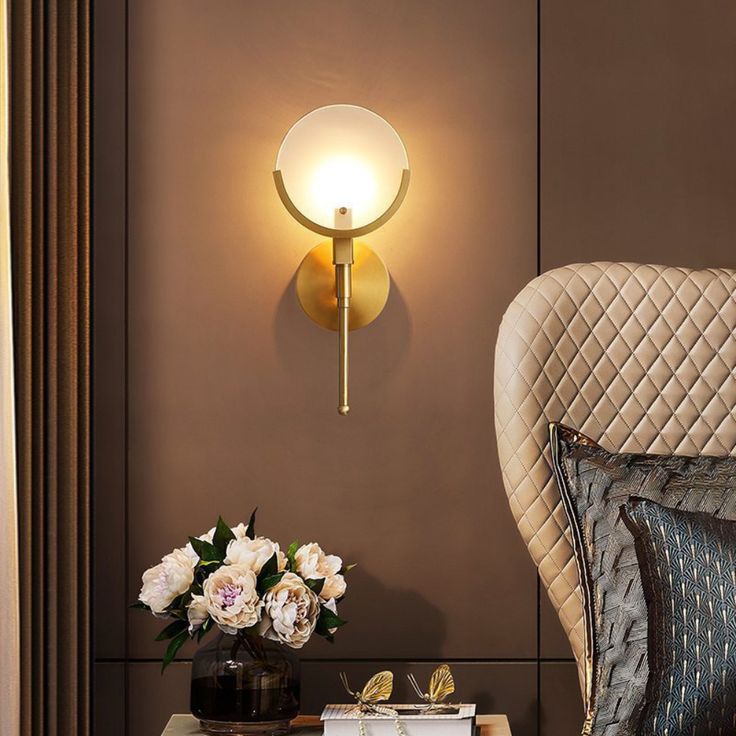 Messing Wandlamp met Natuurlijk Albast | Scepter