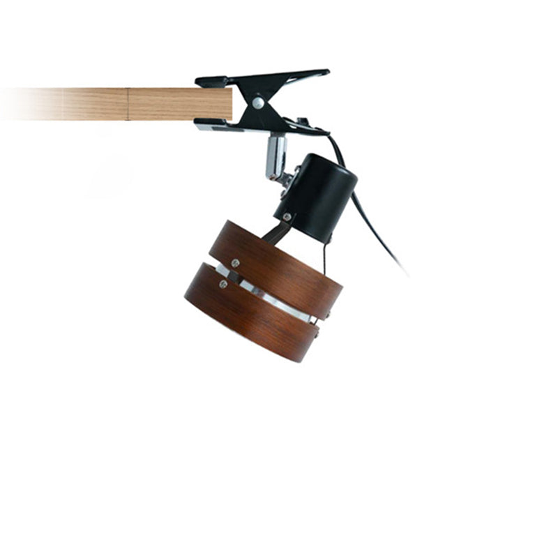 Mizuro | Clip Tafellamp – Hout & Metaal – Verstelbaar Design