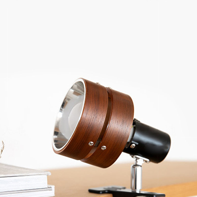 Mizuro | Clip Tafellamp – Hout & Metaal – Verstelbaar Design