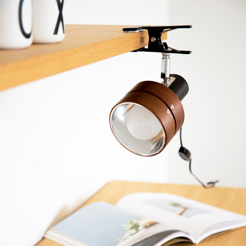 Mizuro | Clip Tafellamp – Hout & Metaal – Verstelbaar Design