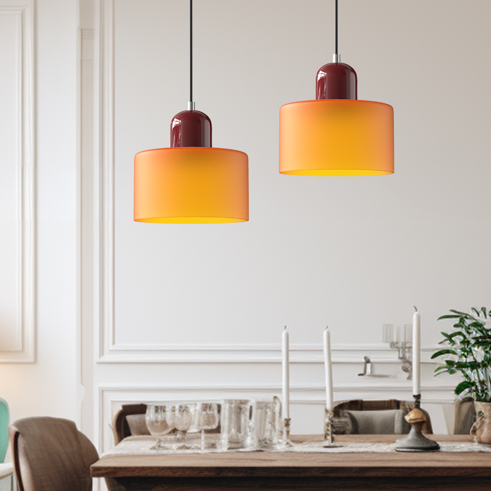 Vetra | Gekleurde Glazen Hanglamp
