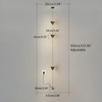 Colonna | Architecturale Vloer tot Plafond Lamp – Minimalistisch Design met Kegelvormige LED-elementen