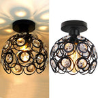 Bijou | Compacte Plafondlamp met Kristallen – Sfeervol Lichtpatroon