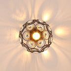 Bijou | Compacte Plafondlamp met Kristallen – Sfeervol Lichtpatroon