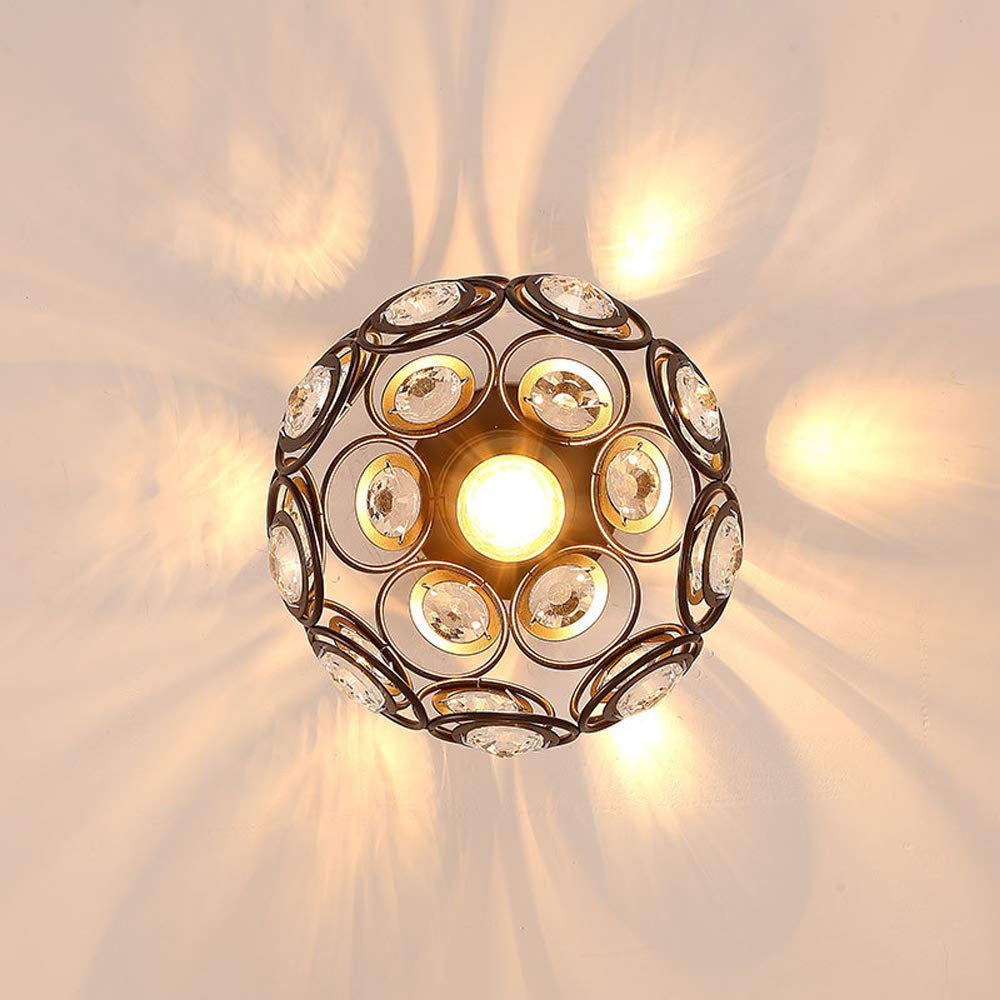 Bijou | Compacte Plafondlamp met Kristallen – Sfeervol Lichtpatroon