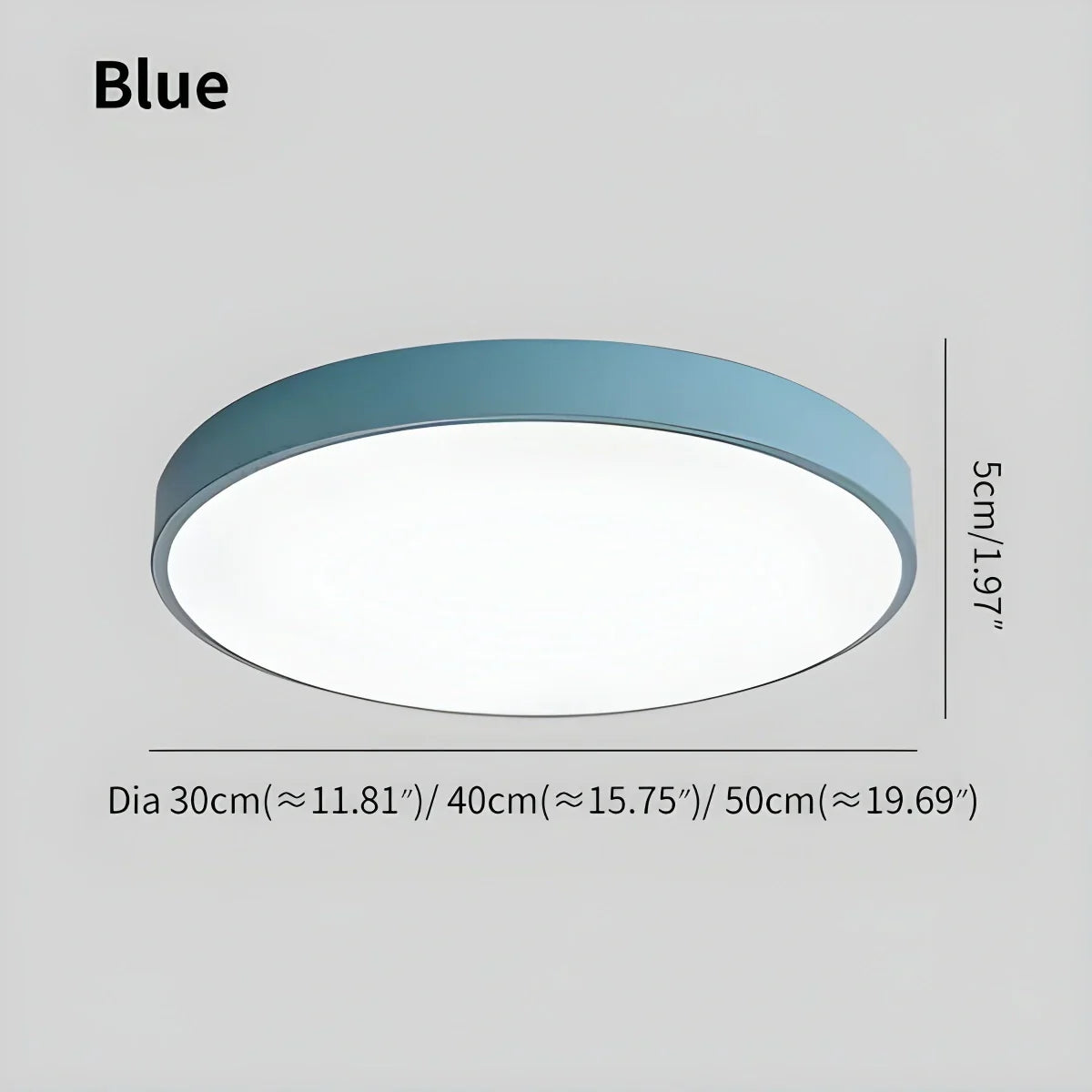 Platte LED Plafondlamp – Kleurrijk Design – Rond | Pastello