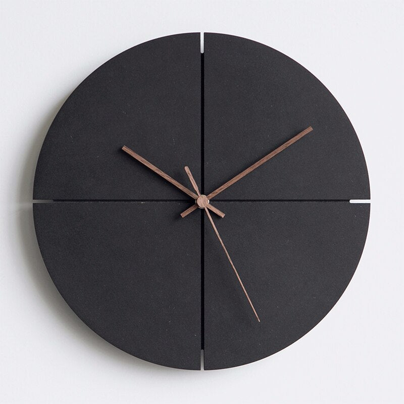 Ombra-Quattro | Design Wandklok – Minimalistisch Kwadrant-ontwerp – Ø 30 cm
