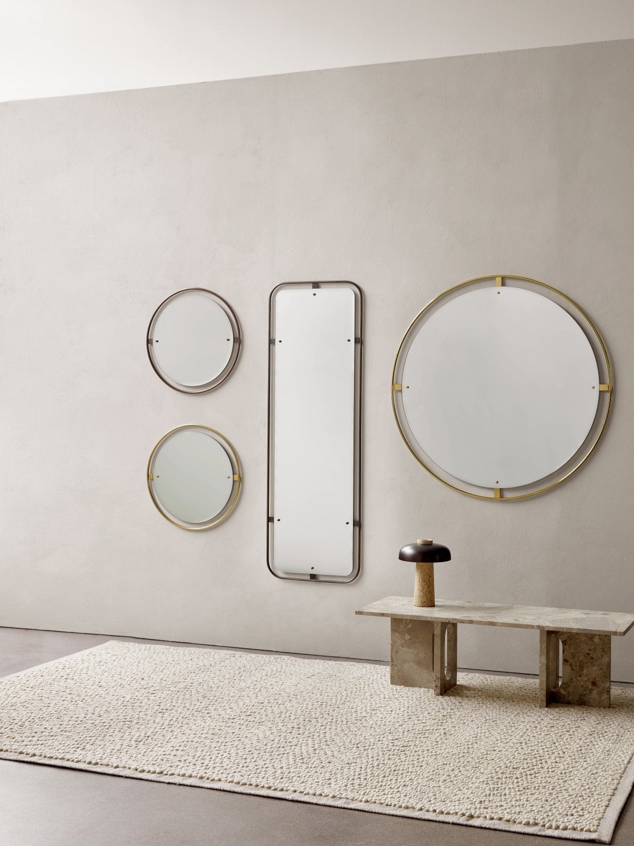 Tibur | Travertijn Tafellamp – Modern Organisch Design met Metalen Kap