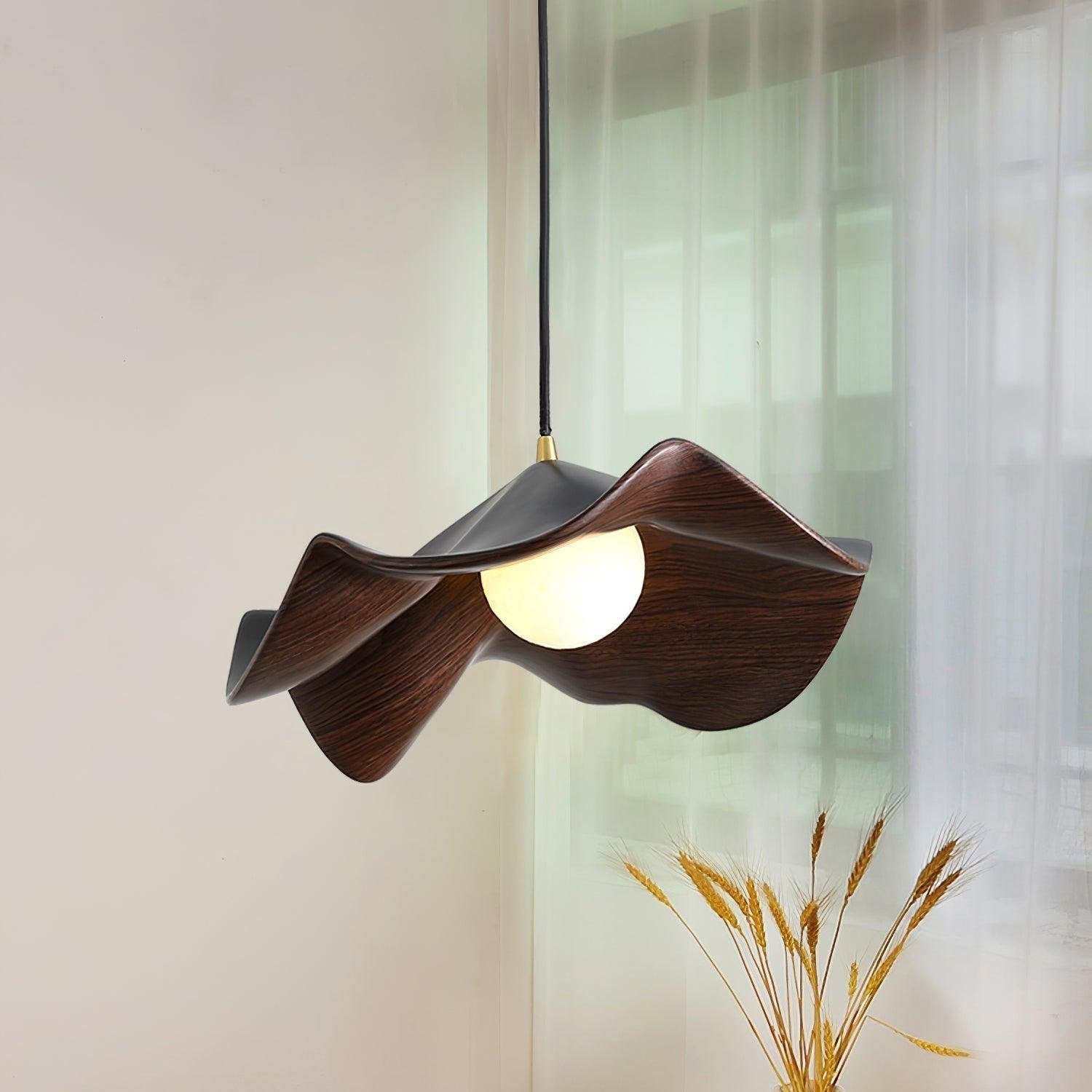 Nami | Organische Hanglamp – Modern Japandi Design met Natuurlijke Houtlook