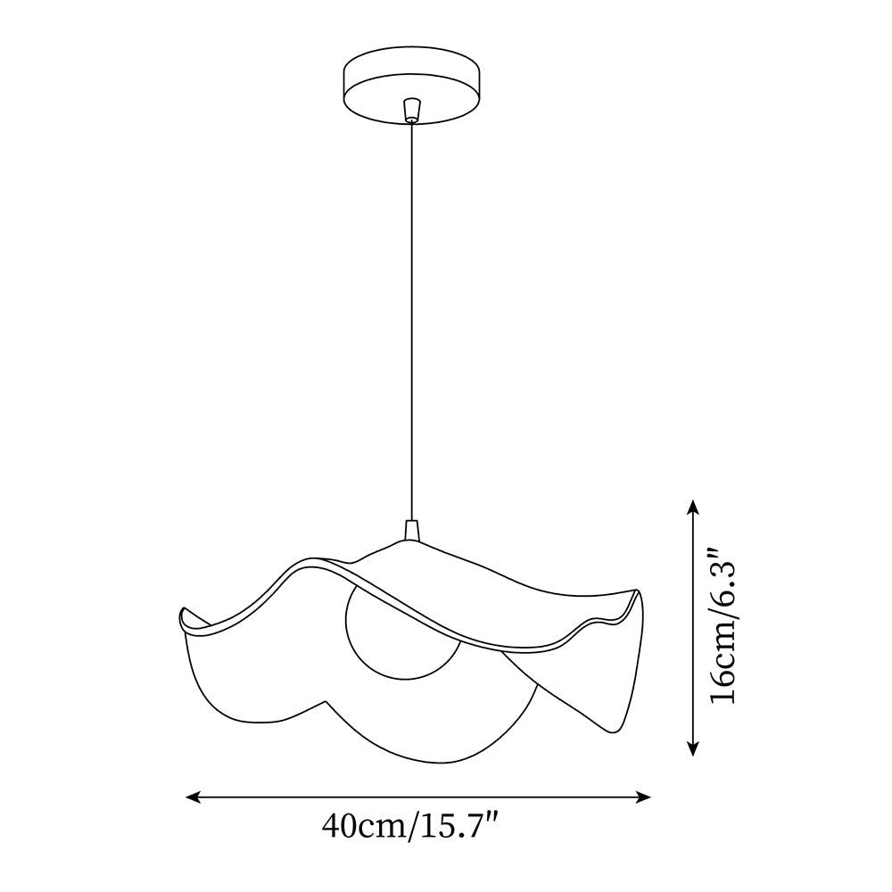 Nami | Organische Hanglamp – Modern Japandi Design met Natuurlijke Houtlook