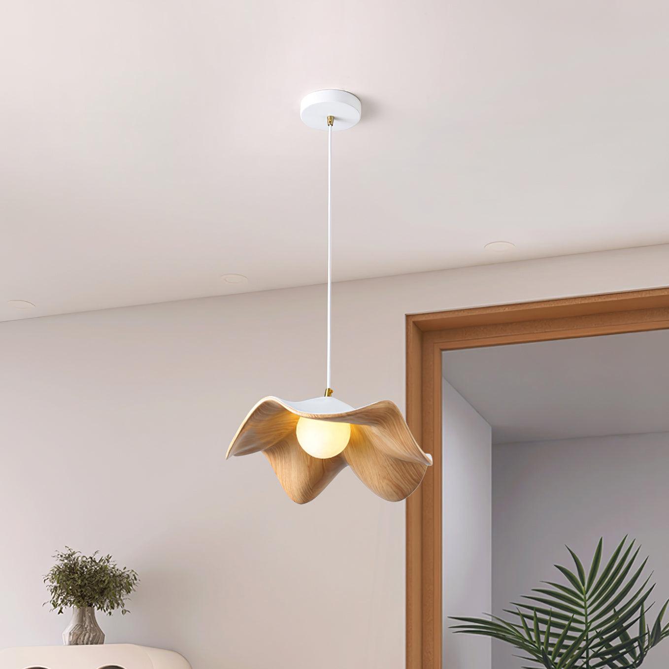 Nami | Organische Hanglamp – Modern Japandi Design met Natuurlijke Houtlook