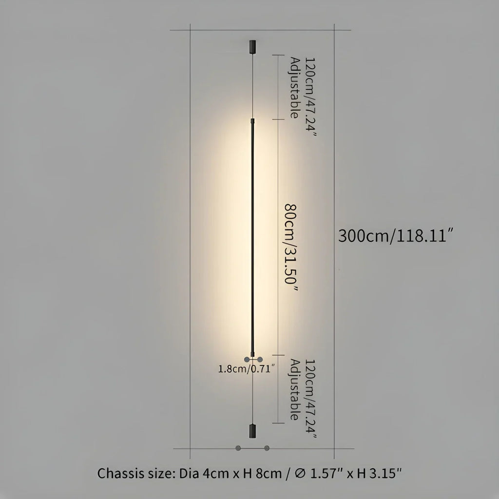 Himmel | Vloer Tot Plafond Lamp