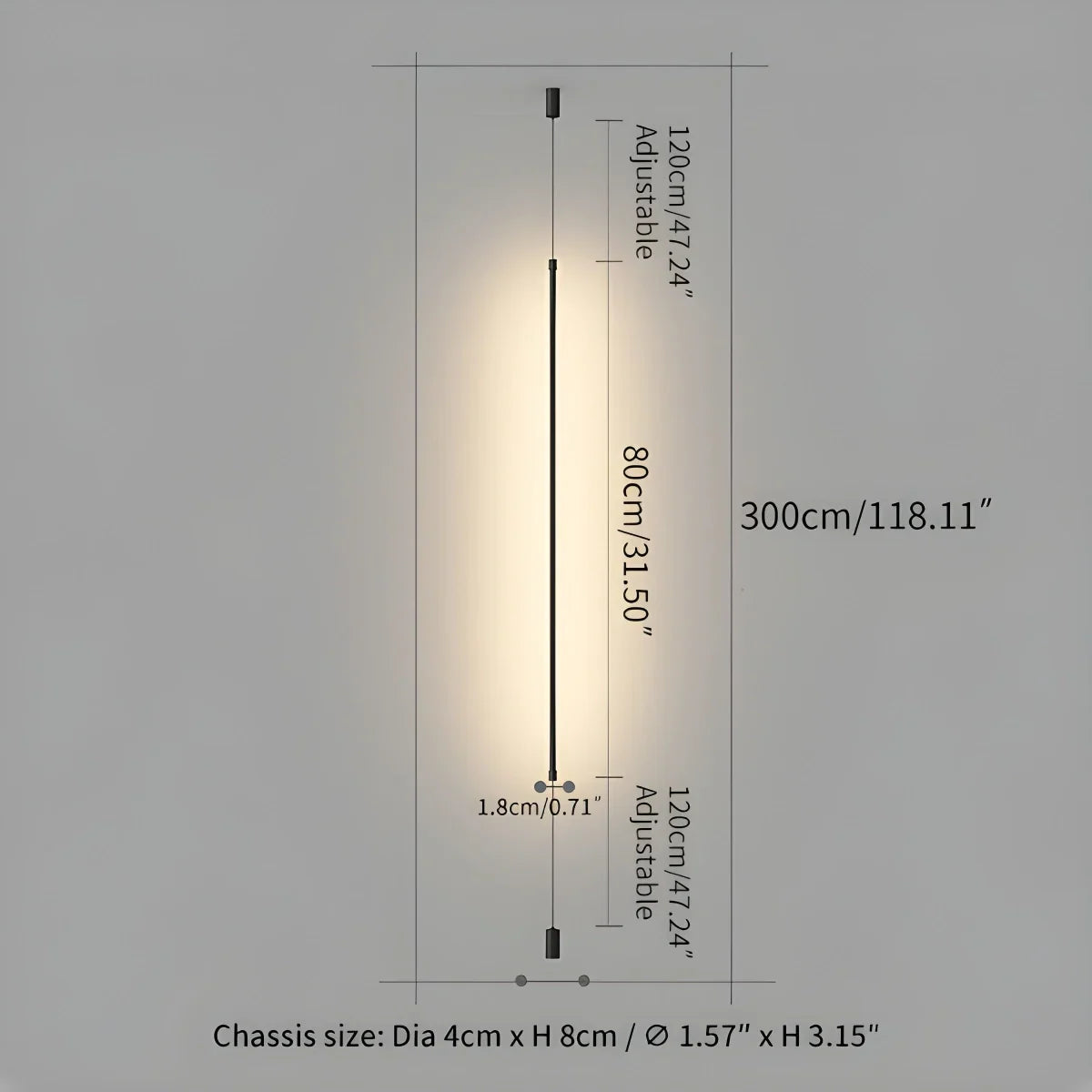 Himmel | Vloer Tot Plafond Lamp