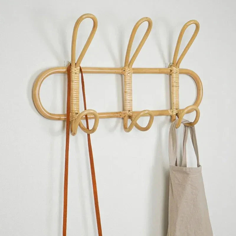 Rotan Wandkapstok – Handgemaakt Design – Organische Vorm | Rattan