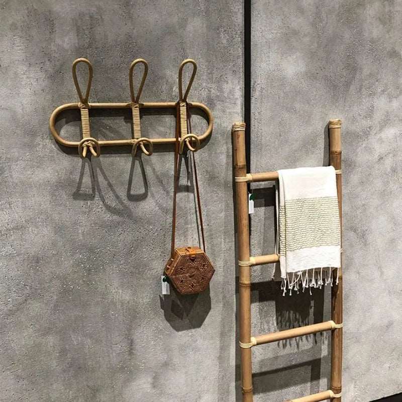 Rotan Wandkapstok – Handgemaakt Design – Organische Vorm | Rattan