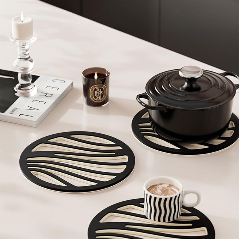 OndaProteggi | 2-in-1 Design Onderzetter Set – Hittebestendig tot 120°C