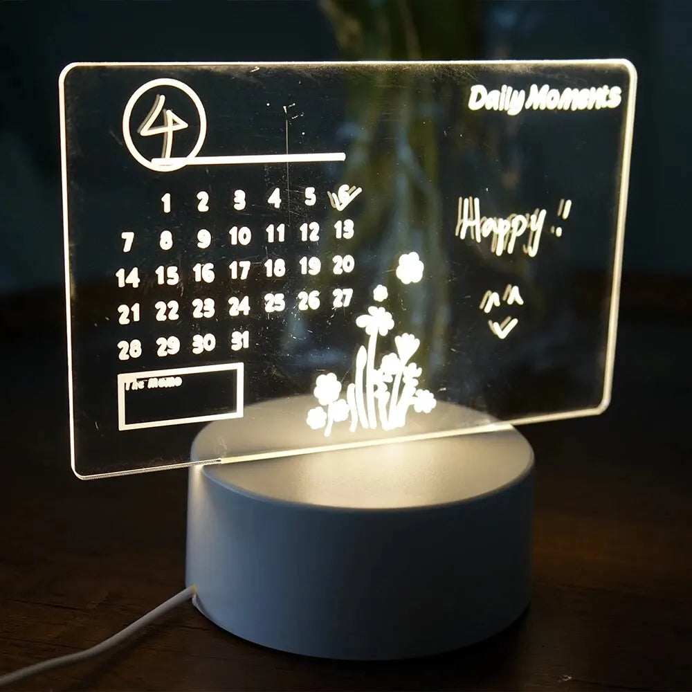 GlowSketch | LED Tafellamp met Notitiebord – Dimbaar – USB – Voor Bureau & Nachtkastje