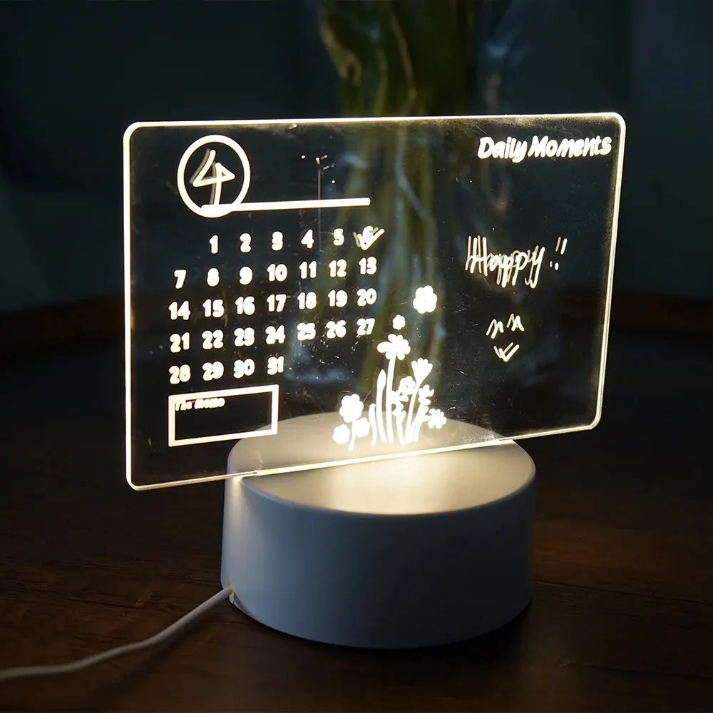 GlowSketch | LED Tafellamp met Notitiebord – Dimbaar – USB – Voor Bureau & Nachtkastje
