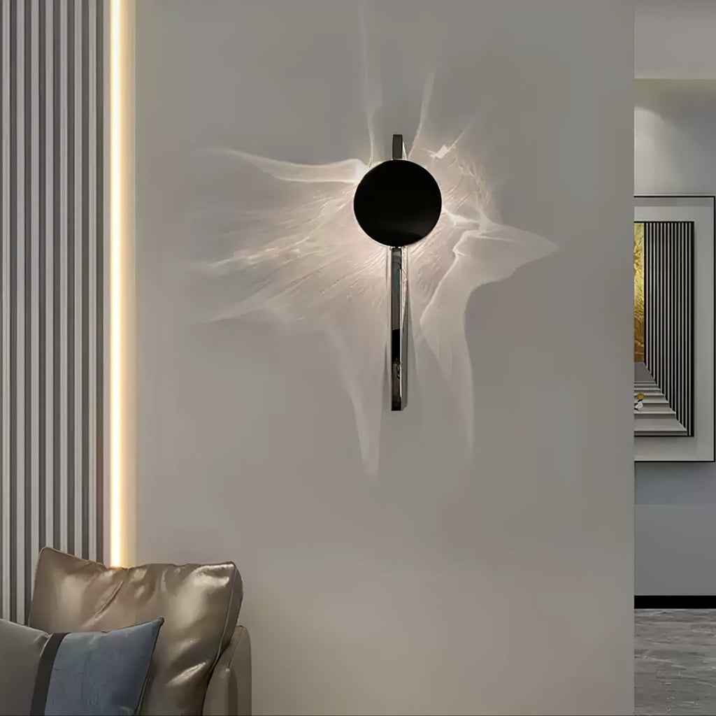 LED Wandlamp Projectie – Artistiek Lichteffect – Chroom | Umbra