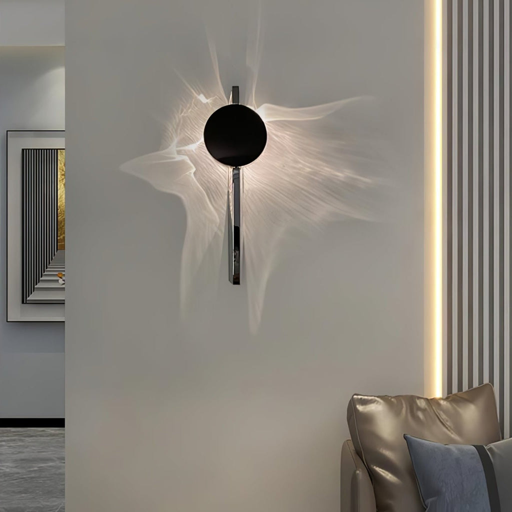 LED Wandlamp Projectie – Artistiek Lichteffect – Chroom | Umbra