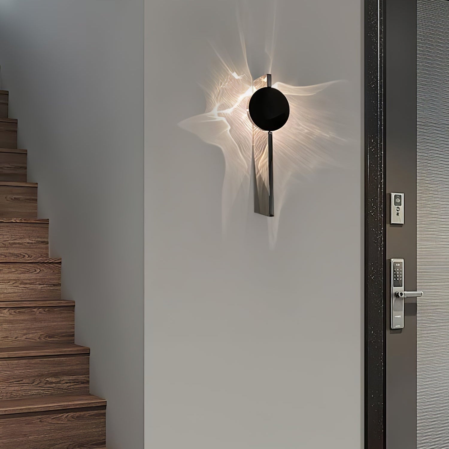 LED Wandlamp Projectie – Artistiek Lichteffect – Chroom | Umbra