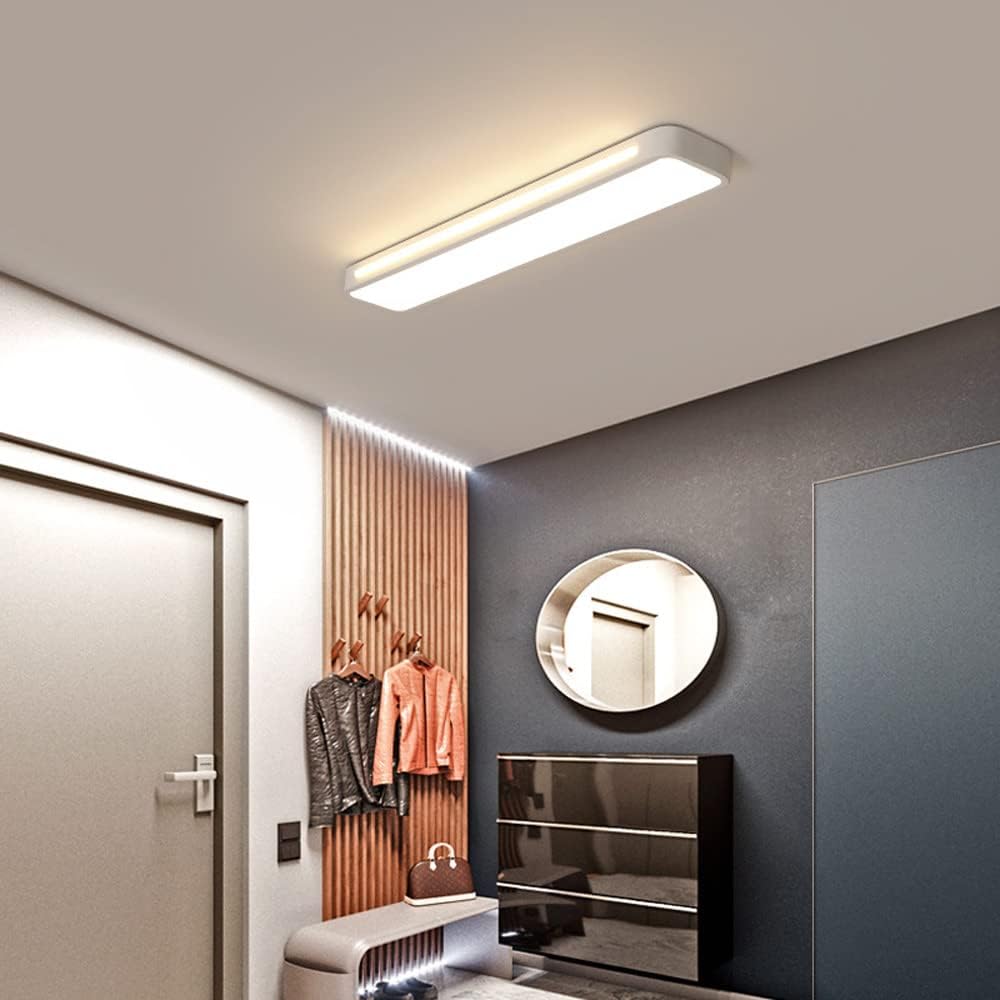 Rettango | Ultra-slanke LED Plafondlamp – Minimalistisch Rechthoekig Design van IJzer & Acryl