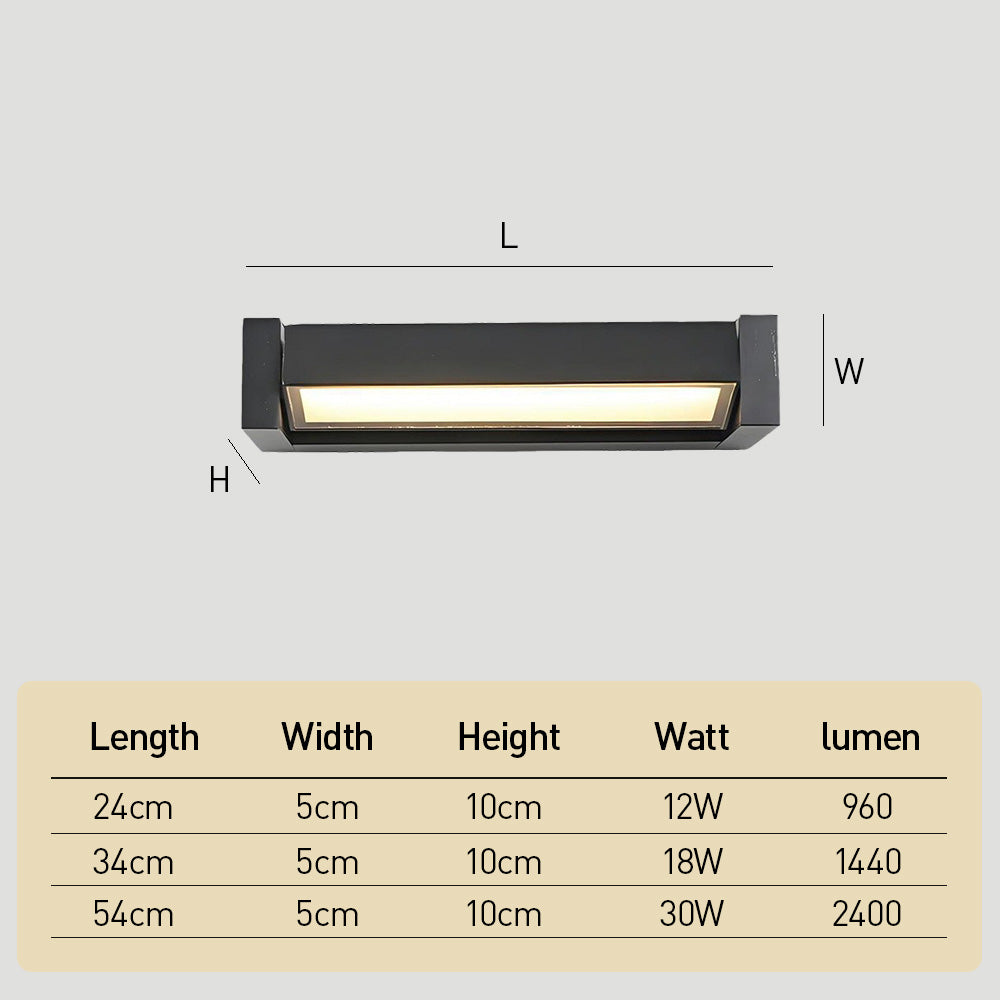 LED Buitenwandlamp – Lineair Design – IP65 | Rotato