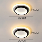 Basso | Compacte LED Plafondlamp met Houtprint