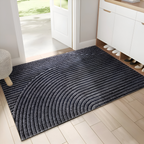 Velione | Rechthoekige Antislip PVC Deurmat met Geometrisch Patroon