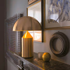 Juno | Moderne Mushroom Tafellamp – Elegant Metaal & Glas met E27 Fitting