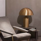 Juno | Moderne Mushroom Tafellamp – Elegant Metaal & Glas met E27 Fitting