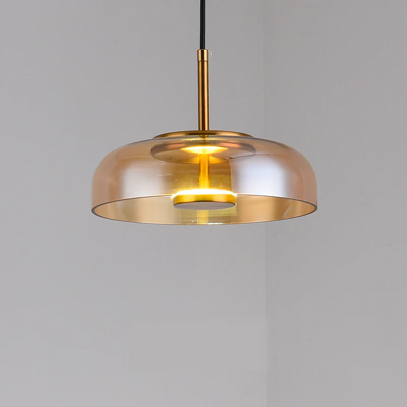Yuna | Moderne Glazen Hanglamp – Elegant Design met Metaal Accenten & LED