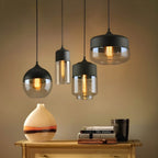 Kaleidos | Moderne Glazen Hanglamp Zwart (4 Varianten)