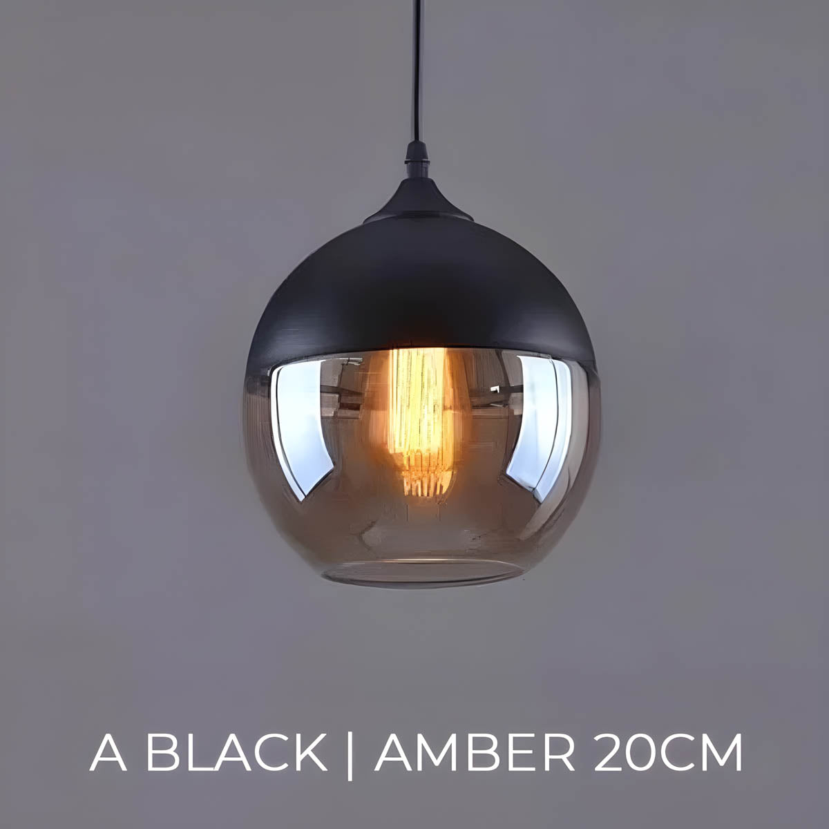 Kaleidos | Moderne Glazen Hanglamp Zwart (4 Varianten)