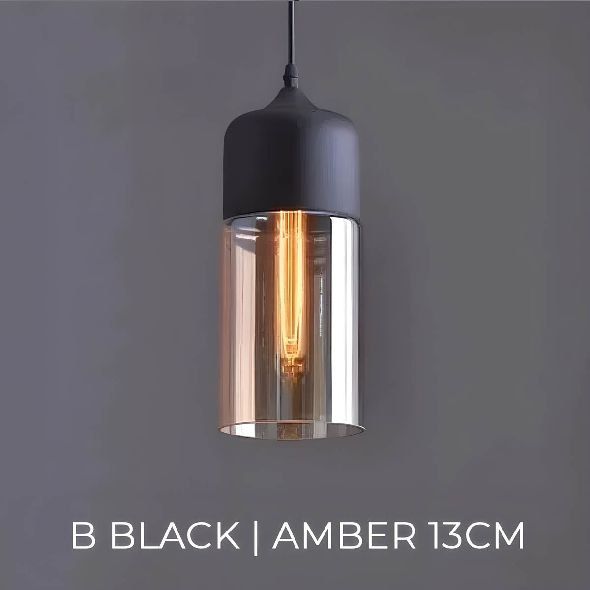 Kaleidos | Moderne Glazen Hanglamp Zwart (4 Varianten)